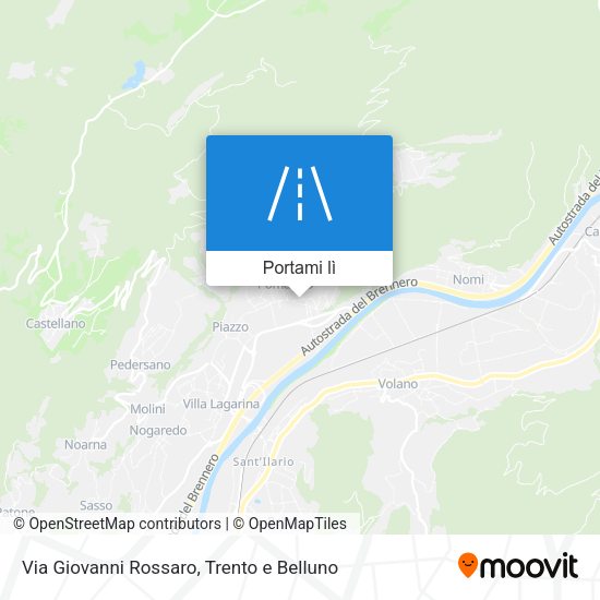 Mappa Via Giovanni Rossaro