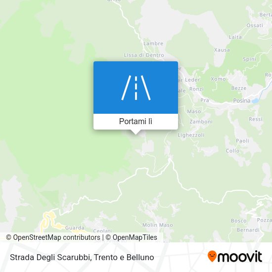 Mappa Strada Degli Scarubbi