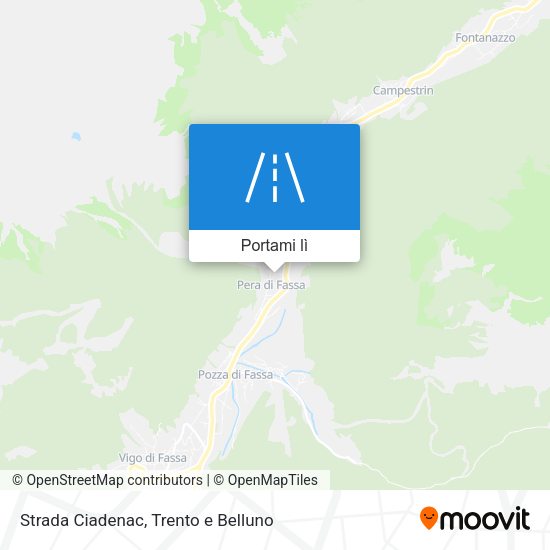 Mappa Strada Ciadenac