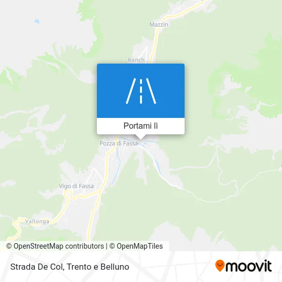 Mappa Strada De Col