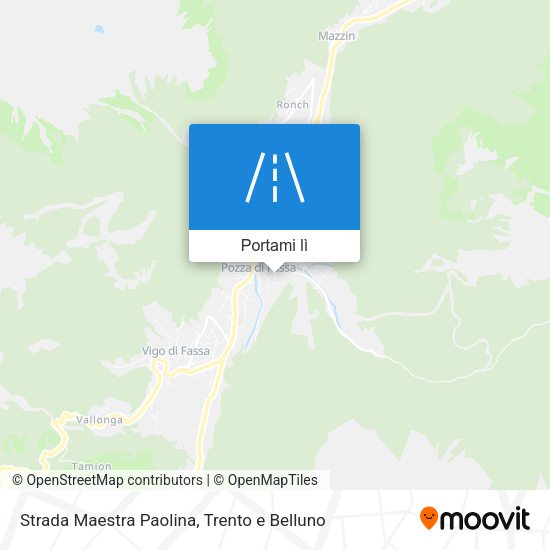 Mappa Strada Maestra Paolina