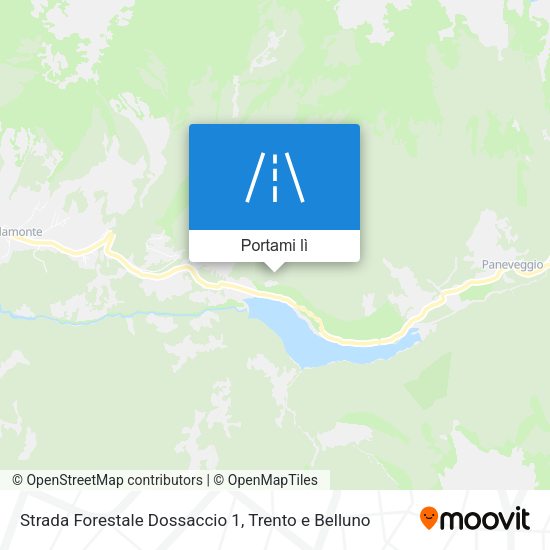 Mappa Strada Forestale Dossaccio 1