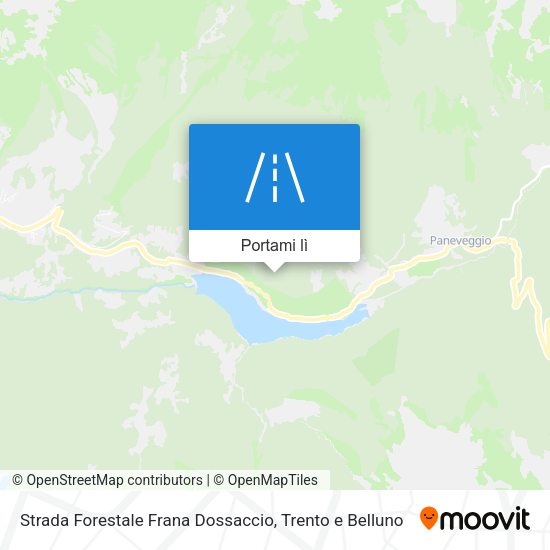 Mappa Strada Forestale Frana Dossaccio