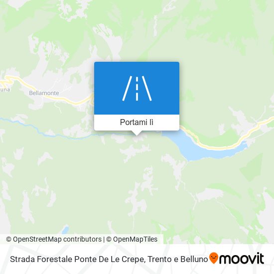 Mappa Strada Forestale Ponte De Le Crepe