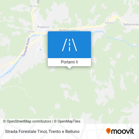 Mappa Strada Forestale Tinol