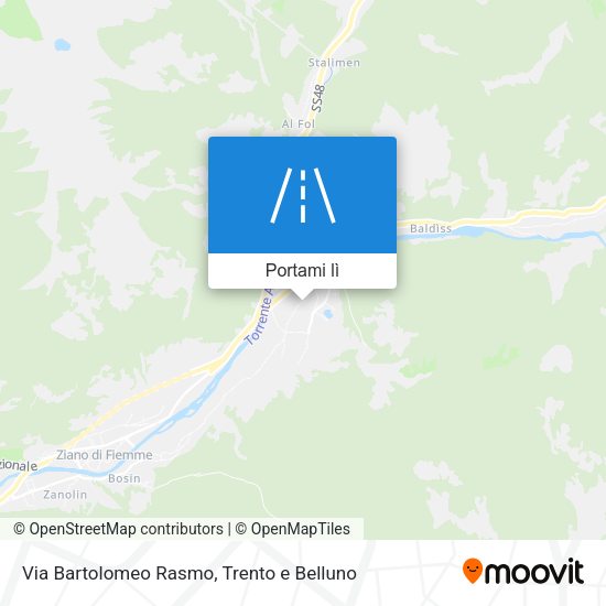 Mappa Via Bartolomeo Rasmo