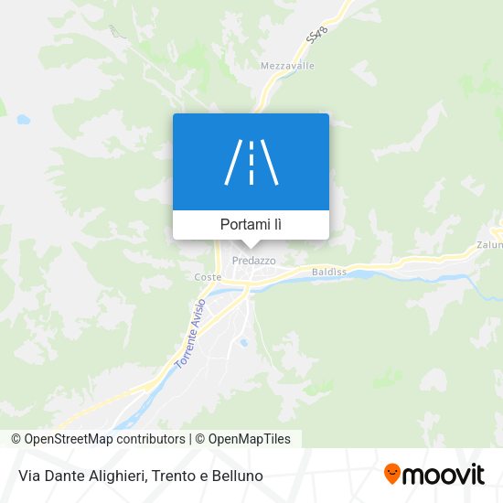 Mappa Via Dante Alighieri
