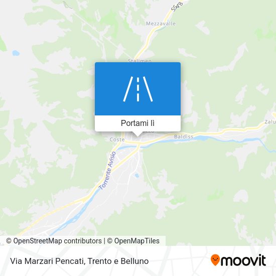 Mappa Via Marzari Pencati