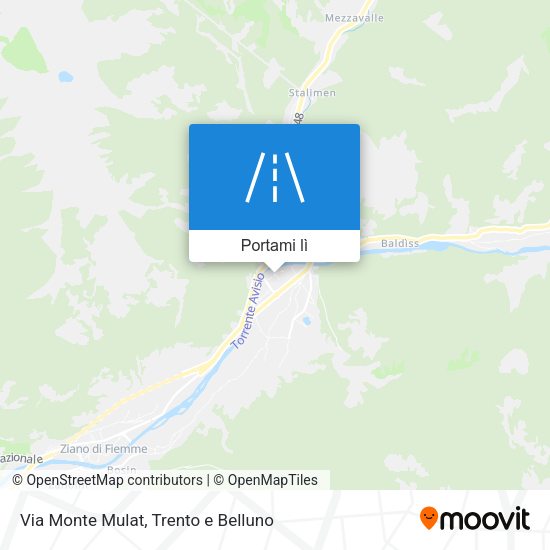 Mappa Via Monte Mulat