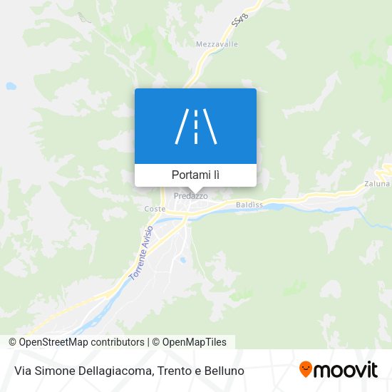 Mappa Via Simone Dellagiacoma