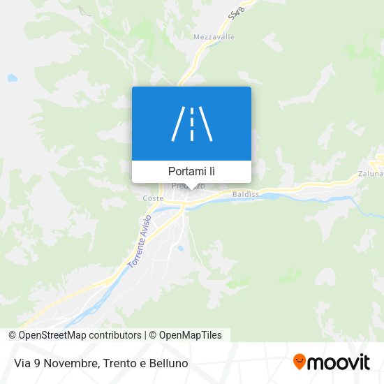 Mappa Via 9 Novembre
