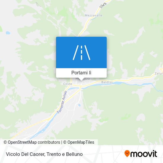 Mappa Vicolo Del Caorer