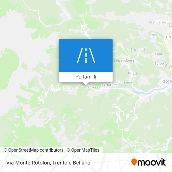 Mappa Via Monte Rotolon