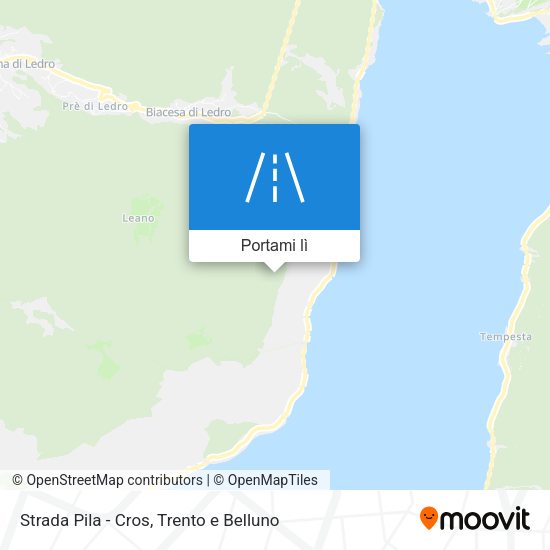 Mappa Strada Pila - Cros