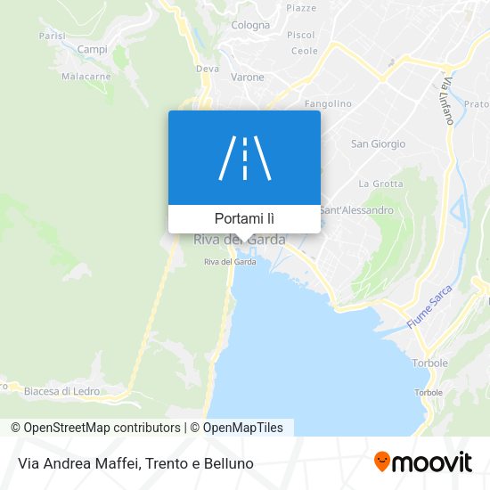 Mappa Via Andrea Maffei