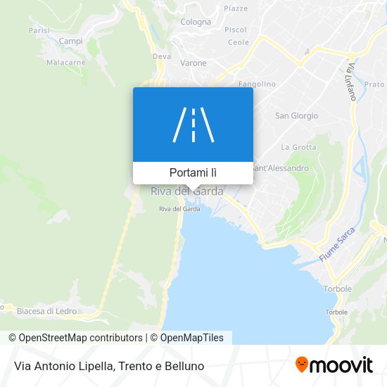 Mappa Via Antonio Lipella