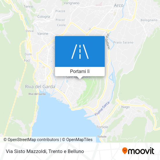 Mappa Via Sisto Mazzoldi