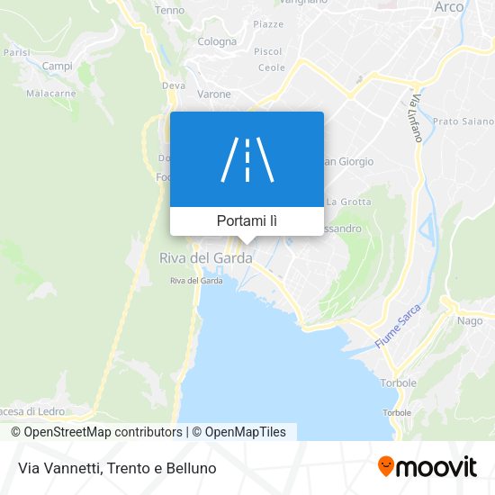 Mappa Via Vannetti