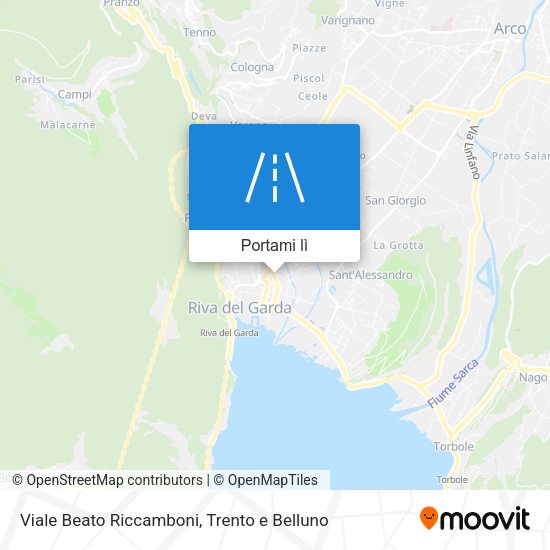 Mappa Viale Beato Riccamboni