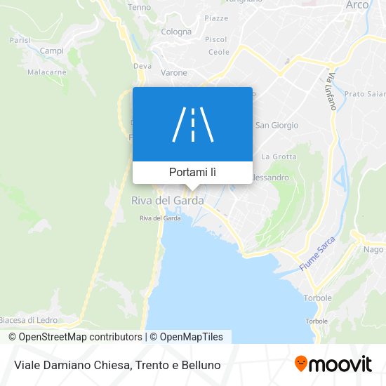 Mappa Viale Damiano Chiesa
