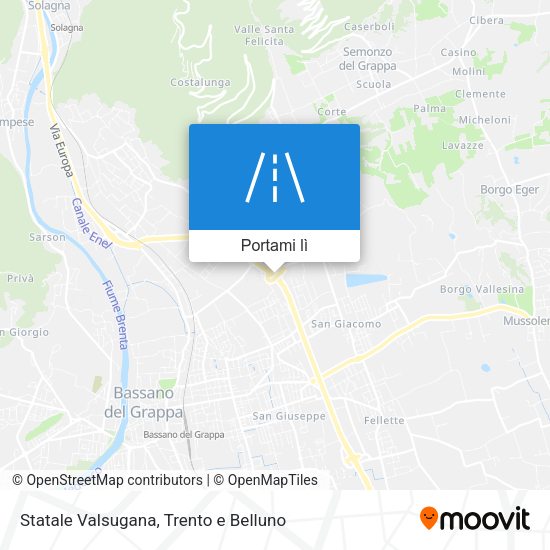 Mappa Statale Valsugana