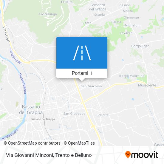 Mappa Via Giovanni Minzoni
