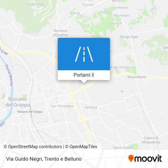 Mappa Via Guido Negri
