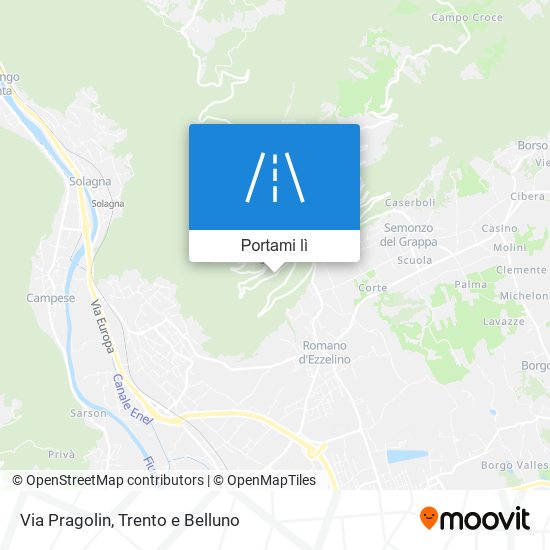 Mappa Via Pragolin