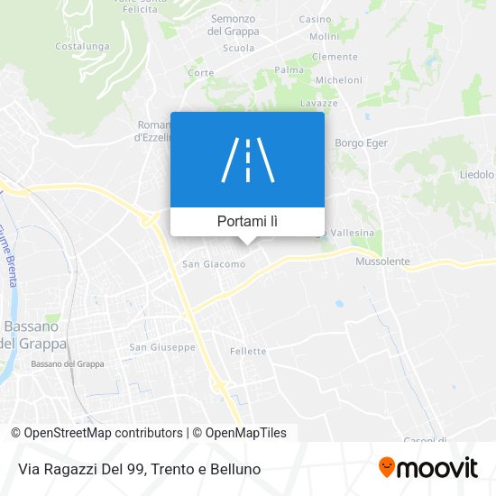 Mappa Via Ragazzi Del 99