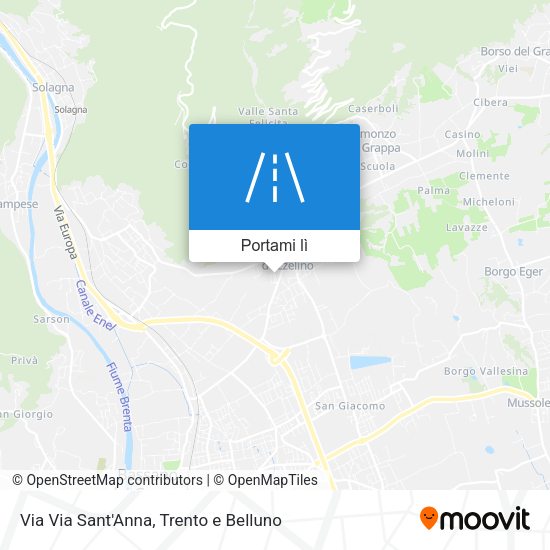 Mappa Via Via Sant'Anna