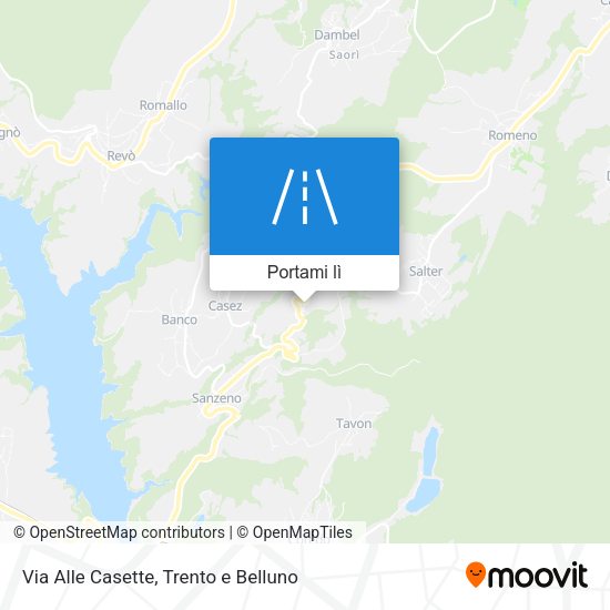 Mappa Via Alle Casette