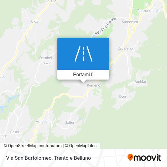 Mappa Via San Bartolomeo