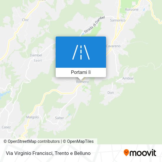 Mappa Via Virginio Francisci
