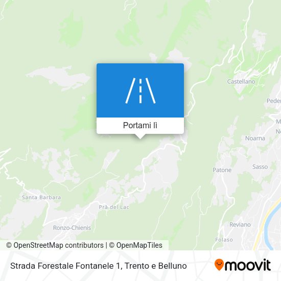 Mappa Strada Forestale Fontanele 1