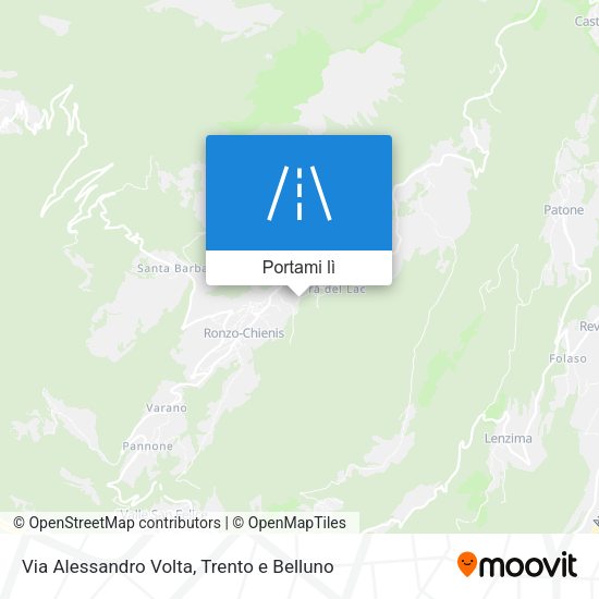 Mappa Via Alessandro Volta