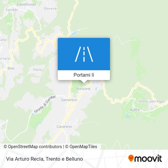 Mappa Via Arturo Recla