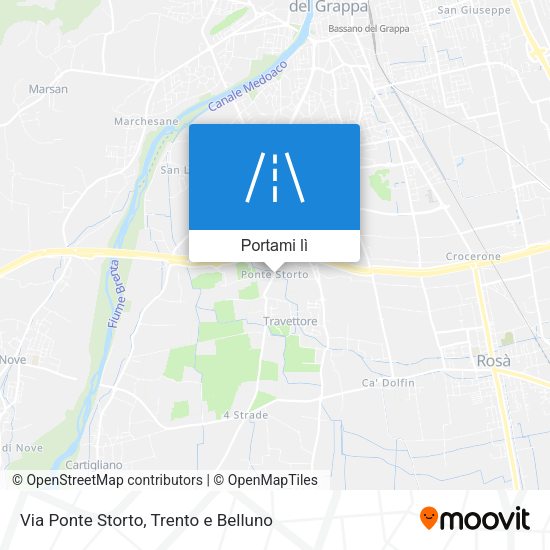 Mappa Via Ponte Storto