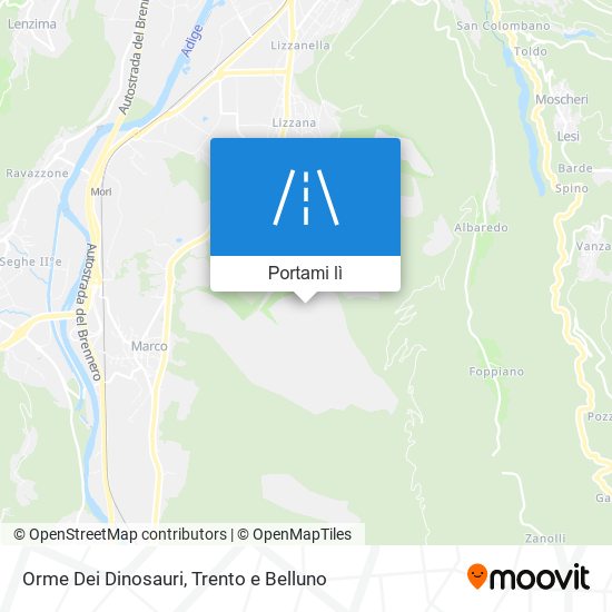 Mappa Orme Dei Dinosauri