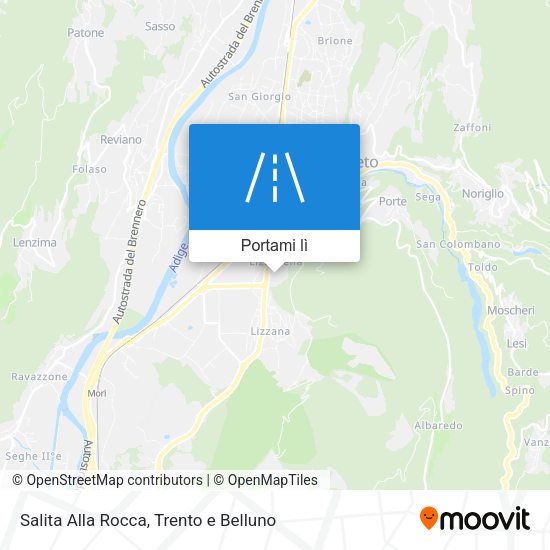 Mappa Salita Alla Rocca