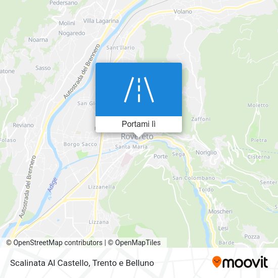 Mappa Scalinata Al Castello