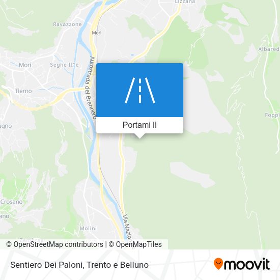 Mappa Sentiero Dei Paloni
