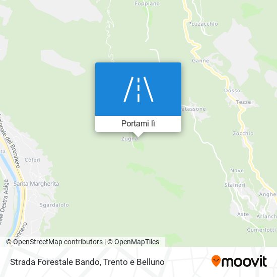 Mappa Strada Forestale Bando
