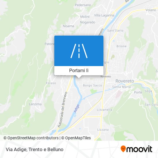 Mappa Via Adige