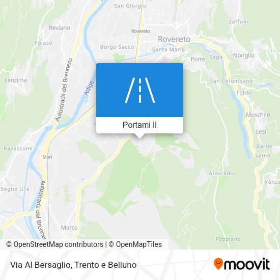 Mappa Via Al Bersaglio