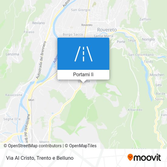 Mappa Via Al Cristo