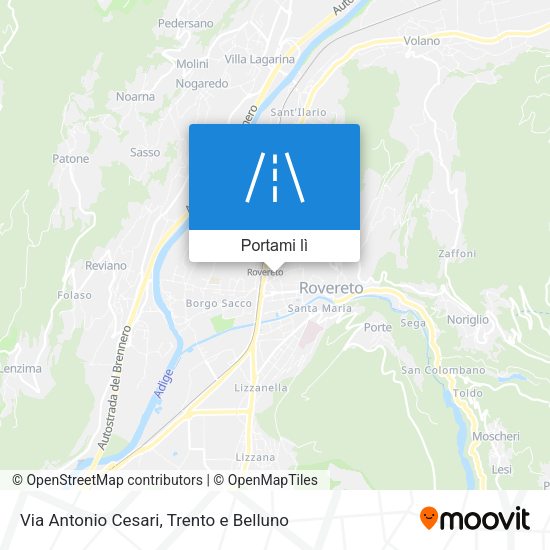 Mappa Via Antonio Cesari