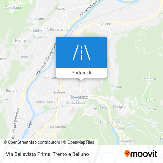 Mappa Via Bellavista Prima