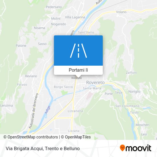 Mappa Via Brigata Acqui