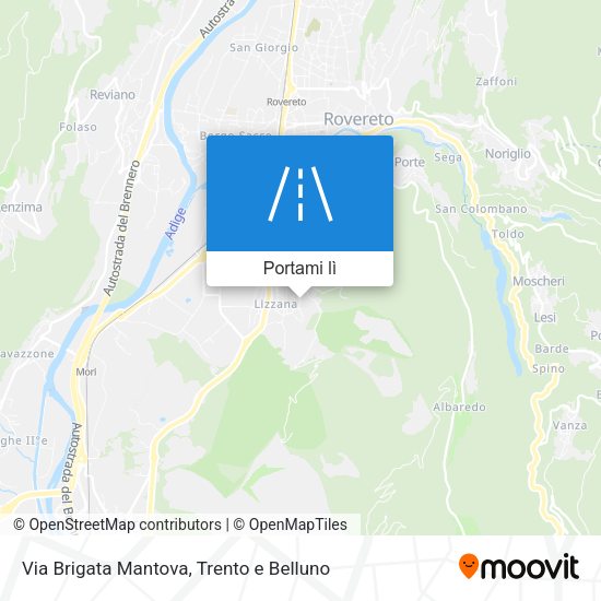 Mappa Via Brigata Mantova