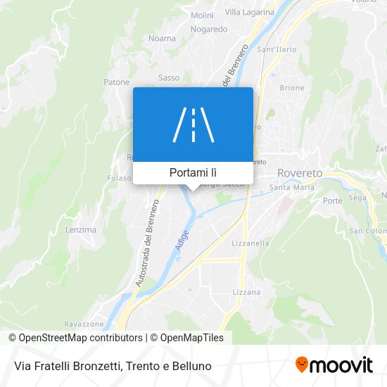 Mappa Via Fratelli Bronzetti